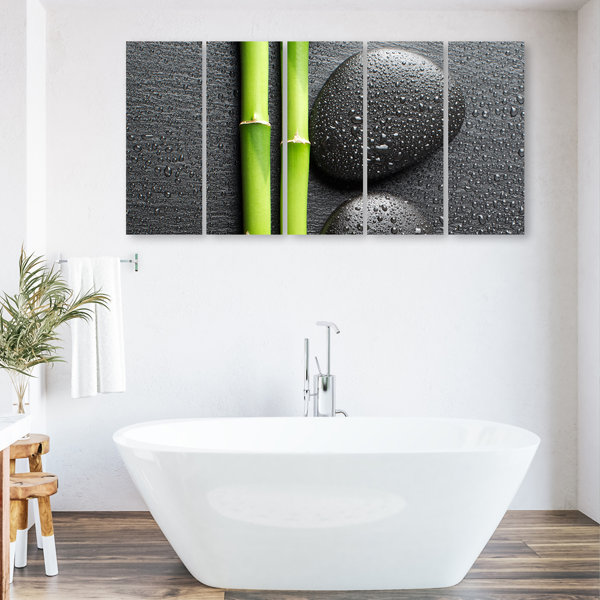 Sansibar Home Leinwandbild Stones Bamboo Zen Spa Wayfair De